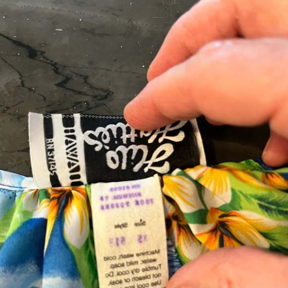 Hilo Hattie’s Plumeria Print Midi Dress Caftan Polyester XS - Picture 5 of 8
